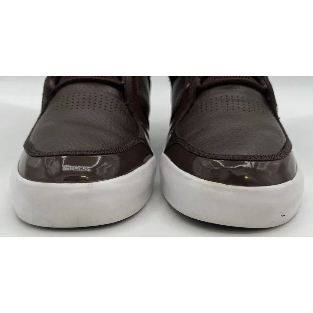 Adidas Adi-Rise Mid Men’s Size 8 Shoes Dark Brown Leather Gold Accents G20518 - Picture 3 of 12